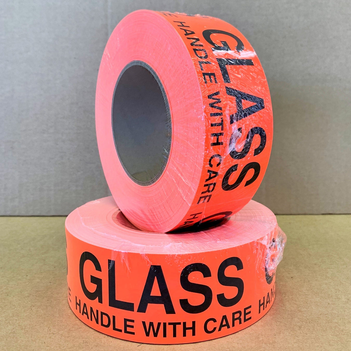 "GLASS Handle with Care" Label Advantage Box Company Ltd.