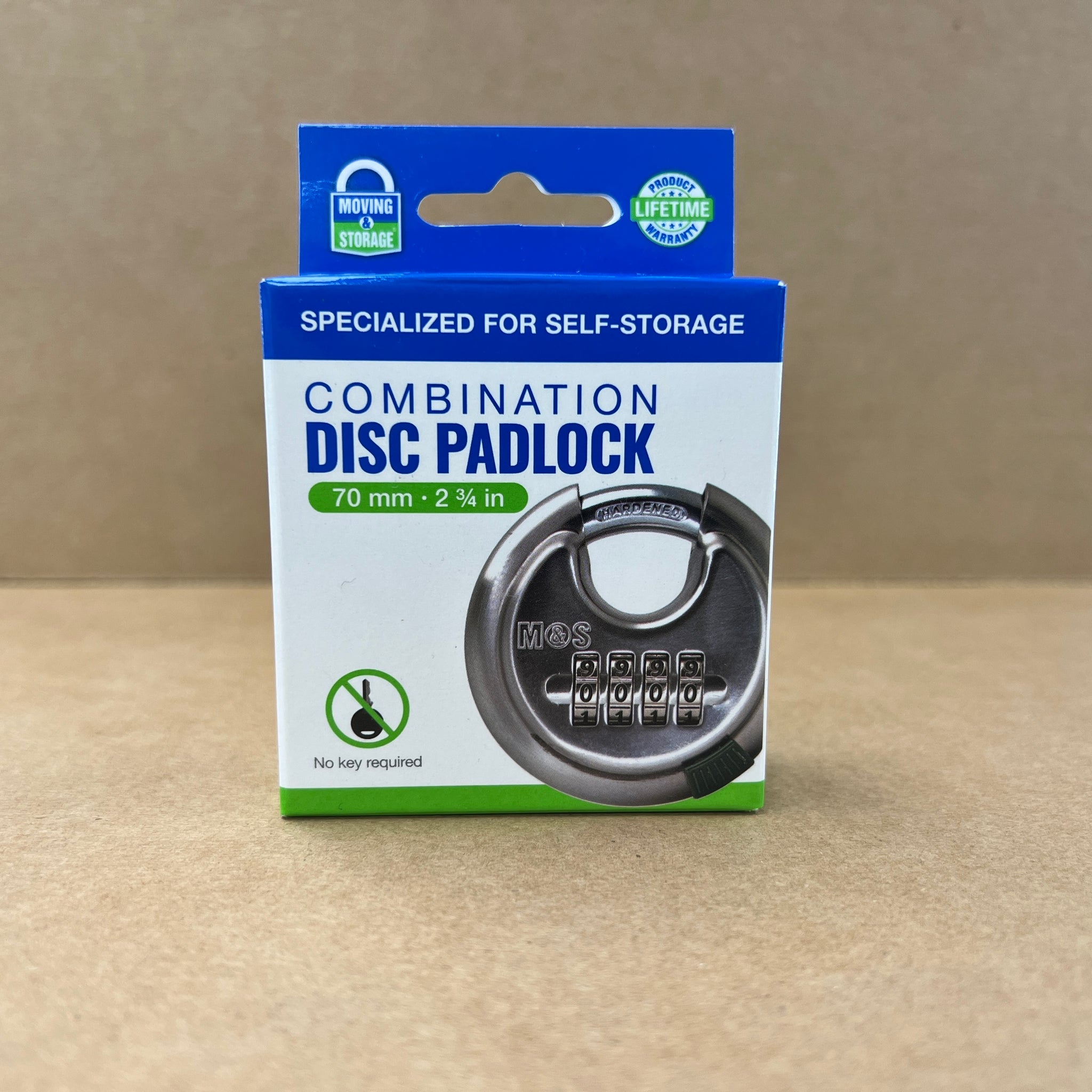 Combination Disc Lock - 2-3/4
