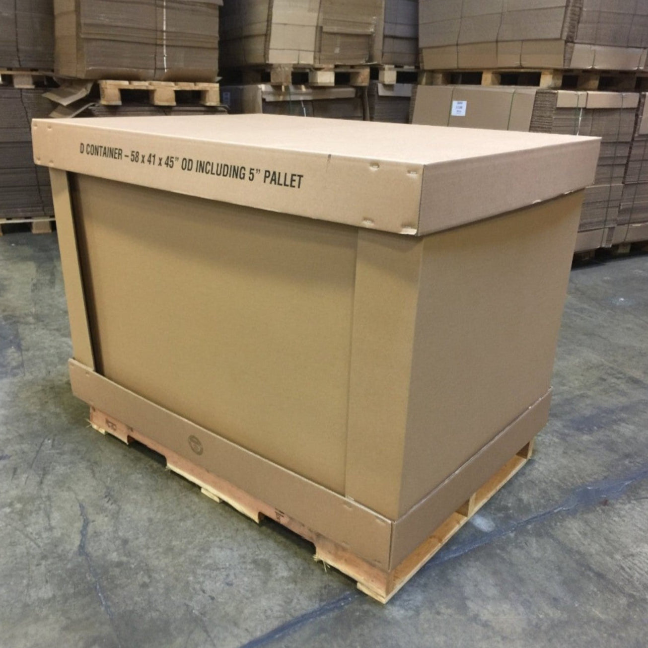 D Container (pallet included) – Advantage Box Company Limited