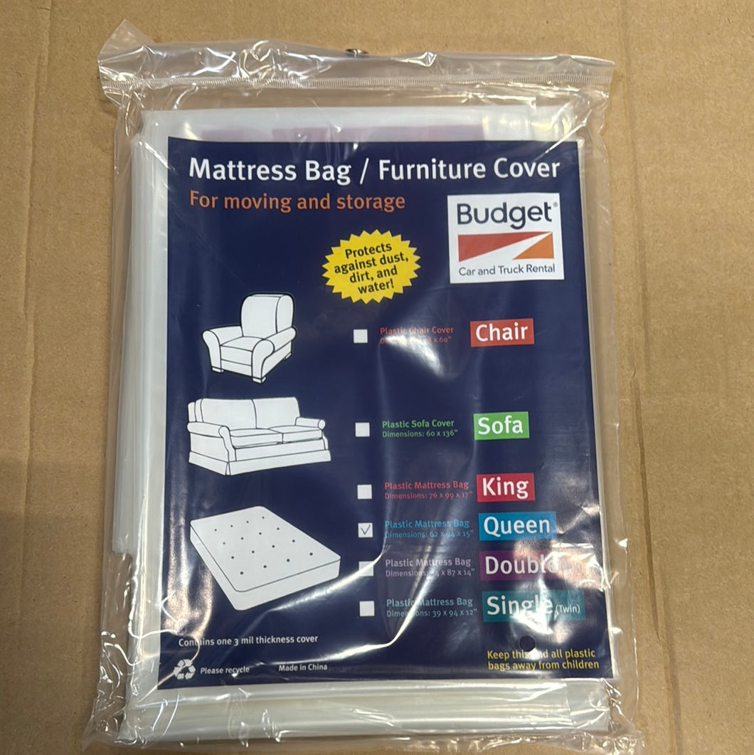 Custom Product Queen Mattress Bags - 3 mil - Budget