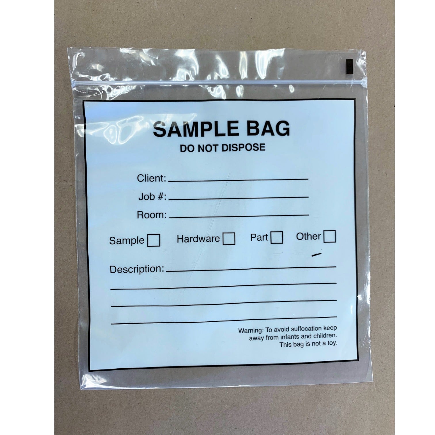 Small Sample Bags (4 mil)