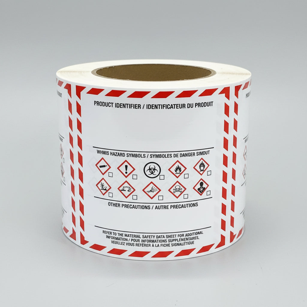 WHIMIS Product Identifier Label – Advantage Box Company Limited